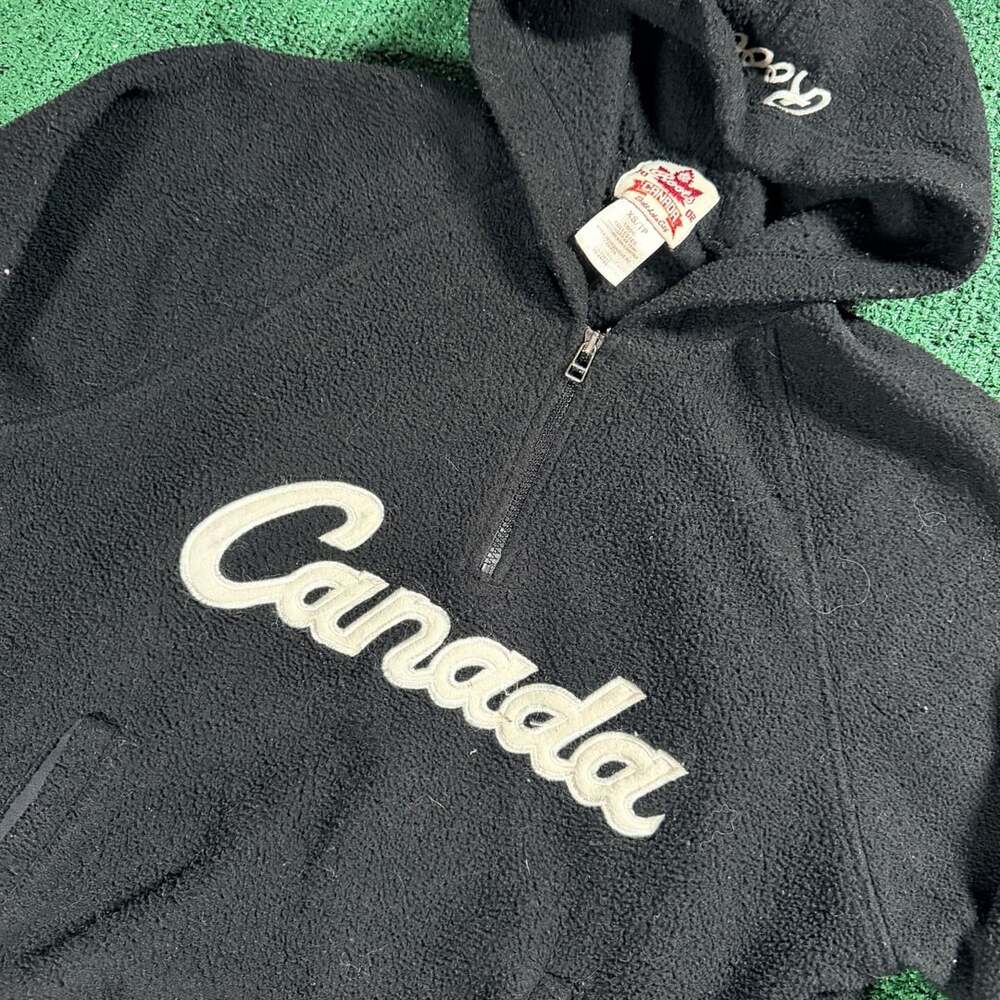 Vintage Roots 2002 Salt Lake City Team Canada Fleece Hoodie Size XL - Picture 4 of 6